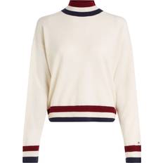 Cashmere Top Tommy Hilfiger Dolcevita - Écru