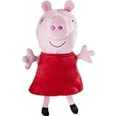 Peppa Pig Soft Toys Peppa Pig Jazwares 92661 Wutz Kuscheltier mit Sound, Weiche Plüschfigur ca. 15 cm groß Plüsch Figur zum Schlafen, Stofftier zum Spielen, Original Plüschtier für Kinder ab 18 Monate