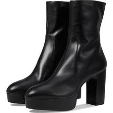 Wide Fit Ankle Boots Stuart Weitzman Women's Lala Zip Platform High Heel Boots Black