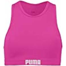 Puma Dame Badedrakter Puma Damen Badetøj Racerback Bikini Top, Neon Pink