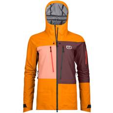 Arancione - Sci Giubbotti Ortovox Damen Deep Shell Jacke orange