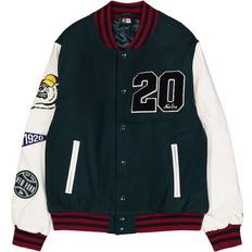 New Era Ytterkläder New Era Lifestyle Varsity Jkt Green, Male, Kläder, jackor, Svart