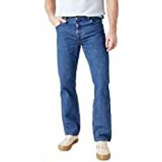 Wrangler Grå Jeans Wrangler Straight Cut Jeans Stone Washed