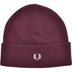 Fred Perry Red Accessories Fred Perry strickmütze mütze c9160 wool beanie rot oxblood neu Einheitsgröße