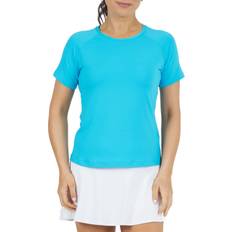 Turquoise - Women Polo Shirts Ibkul Women's Short Sleeve Crew Golf Polo, Medium, Turquoise Holiday Gift