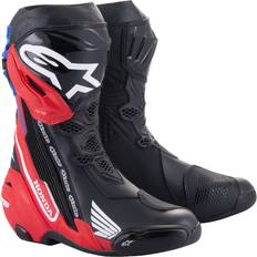 Alpinestars Honda Supertech R Motorradstiefel, schwarz-rot-blau, Größe 46, schwarz-rot-blau, Größe