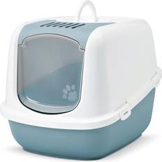 Petgard XXL Katzentoilette NESTOR JUMBO weiss-hellblau speziell