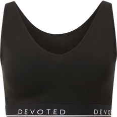 Bh-topp lComfy Solid V-neck Bra Top Svart