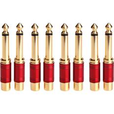 Cables Tlily 6.35mm 1/4 Inch Male Mono to RCA Female Interconnect Adapter Conversion Plug