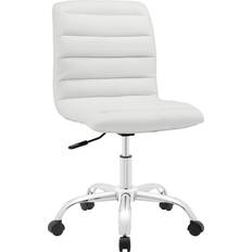 modway Ripple Ribbed Armless Office Chair