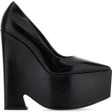 Versace Pumps Versace Black Leather Tempest Pumps