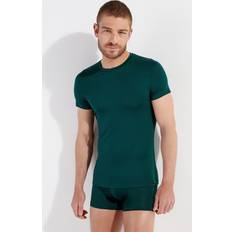 Hom Tops Hom T-shirt V-Ausschnitt Dark green