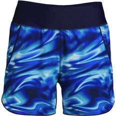 Lands' End L Shorts Lands' End Women Quick Dry Elastic Waist Board Shorts Swim Cover-up Shorts with Panty Print