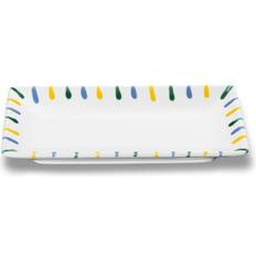 Gmundner Keramik Buntgeflammt, Snackschale 22x11cm