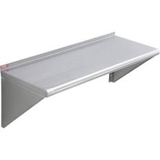 VEVOR 14" x 36" Stainless Steel Shelf Wall Mounted Floating Shelving With Brackets