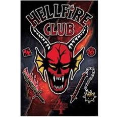 Stranger Things Hellfire Club Black Poster