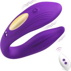 Chronus Clitoral G-Spot Vibrator Couple Sex Toys, Wireless Remote Control Clitoris G Spot Stimulator Purple