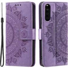 Skalo Sony Xperia 10 V Mandala Flip Cover Lilla