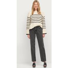 Gina Tricot Jeans Low Straight Jeans - Svart