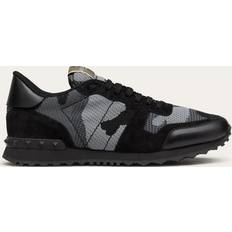 Valentino Garavani Shoes Valentino Garavani Rockrunner Knit Suede Sneaker