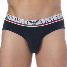 Emporio Armani Organic Men's Underwear Emporio Armani Underkläder herr underline logo briefs, marinblå XL, marinblå