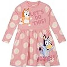 Bluey Long Sleeve Dress - Pink
