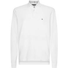 Tommy Hilfiger Organic Fabric Polo Shirts Tommy Hilfiger 1985 Regular Fit Long Sleeve Polo Shirt - White
