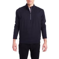 Lycra Outerwear Pino by PinoPorte Men's Mario Partial Zip-Front Jacket Navy