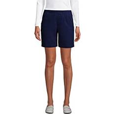 Lands' End Shorts Lands' End Women's Pull On 7IN Chino Shorts Deep Sea Navy Regular