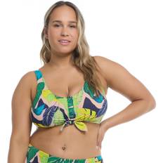 Blue - Men Bikinis Body Glove Women's Manoa Falls Kate Printed Scoop Bikini Top Navy Multi Navy Multi