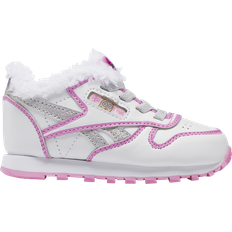 Children's Shoes Reebok Girls Classic Leather Step In Girls' Toddler Shoes White/Pink 05.0