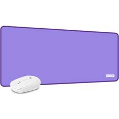 Purple Mouse Pads Subblim Musemåtte XL + WIRELESS MOUSE Lilla