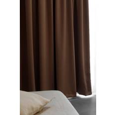 Ruskea Verhot Mimou Kaksinkertainen Hotelliverho 290 x 270 cm