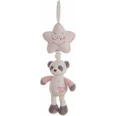 BigBuy Outdoor Musical Rattle Panda 35 cm Star Pink