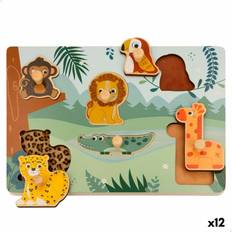 Woomax Child's Wooden Puzzle 12 Units