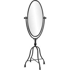 Dkd Home Decor Free standing mirror Black Metal Crystal