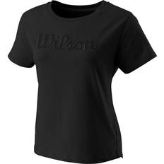 Wilson Script Eco Ctn T-shirt Damen Schwarz