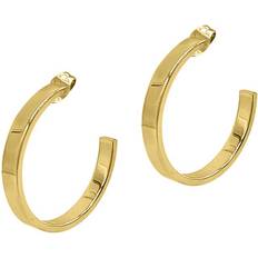 Adornia 14K Plated Hoops