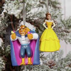 Disney Pack of 2 Beauty & Beast Christmas Tree Decorations