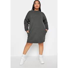 Black Dresses Yours Sweatshirt Dress Charcoal