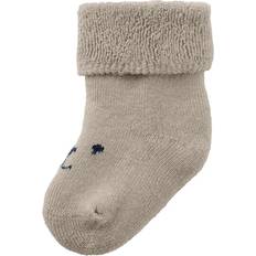 Barnkläder Name It Toddo Terry Frotte Sokk - Pure Cashmere