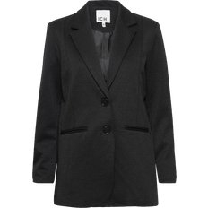 Dame - Sølv Blazere Ichi Oversize Glimmer Blazer, Sort