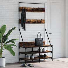 vidaXL Tøjstativ Med Skoopbevaring 100 x 40 x 184 cm