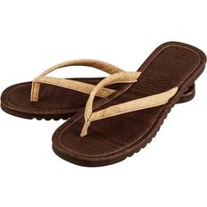 Flip-Flops Kork-Deko Herren flip flop aus kork zehen trenner badelatschen sandalen gr. 39-45 Braun, Beige