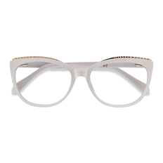 Eyebuydirect Female s horn White Acetate Prescription Eyebuydirect s Brilliance