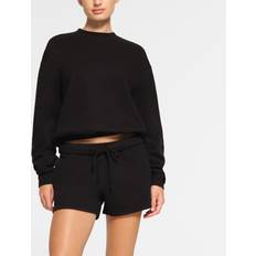 Dam - Skidor Överdelar SKIMS Cotton Fleece Classic Crewneck - Onyx