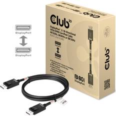 Club 3D DisplayPort 2.1 Näyttökaapeli DP80 1,2m