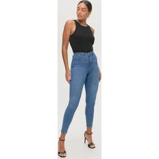 Gina Tricot Byxor & Shorts Gina Tricot Molly High Waist Jeans - Blå