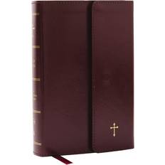 NKJV Compact Paragraph-Style Bible w/ 43,000 Cross References, Burgundy Leatherflex w/ Magnetic Flap, Red Letter, Comfort Print: Holy Bible, New King James Version