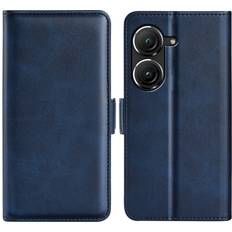 Skalo Asus Zenfone 9 5G Premium Wallet Flip Cover Blå